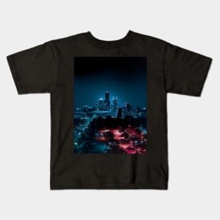 Night city at Night Kids T-Shirt